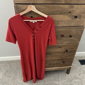 Loft Medium Petite Ribbed Midi dress